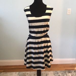 NWT Banana Republic Striped Fit & Flare Dress XS